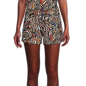 Van Winkle & Co. Size XL Multi Zebra Print Relaxed Sleep Shorts Loungewear Comfy